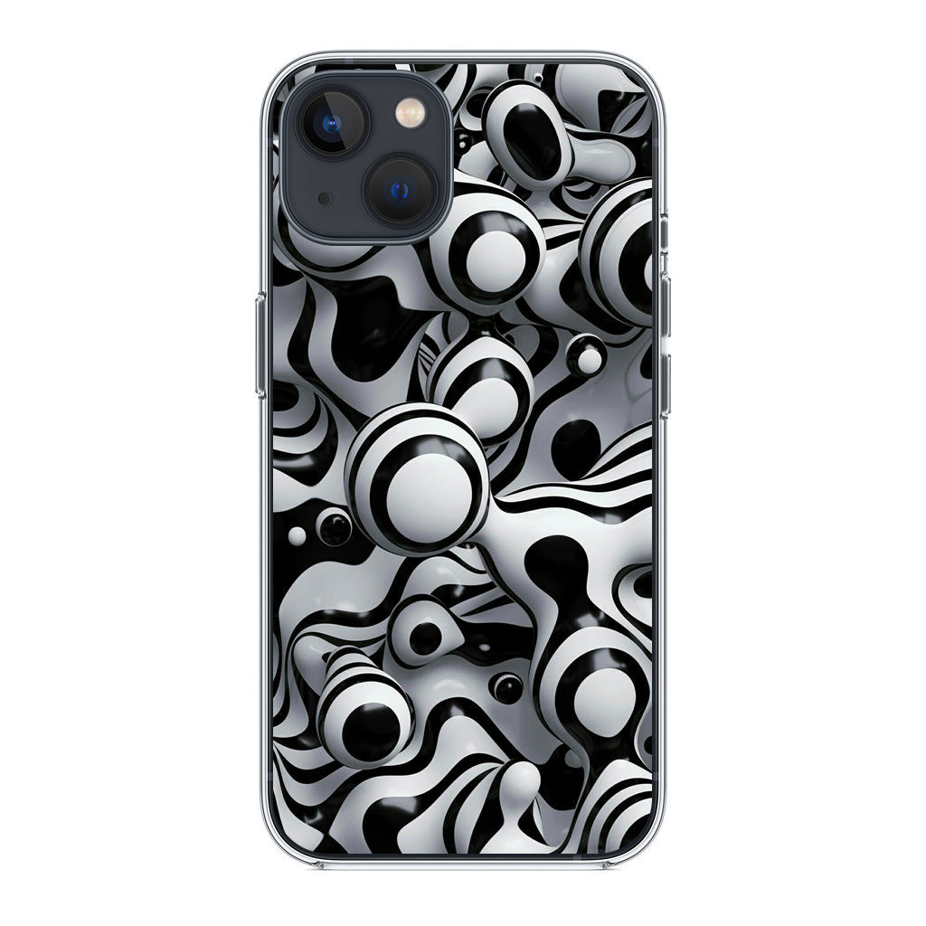 Abstract Art Black White iPhone 13 / 13 mini Case