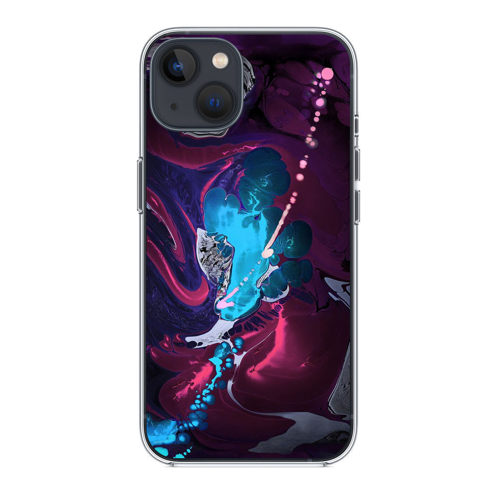 Abstract Purple Blue Art iPhone 13 / 13 mini Case