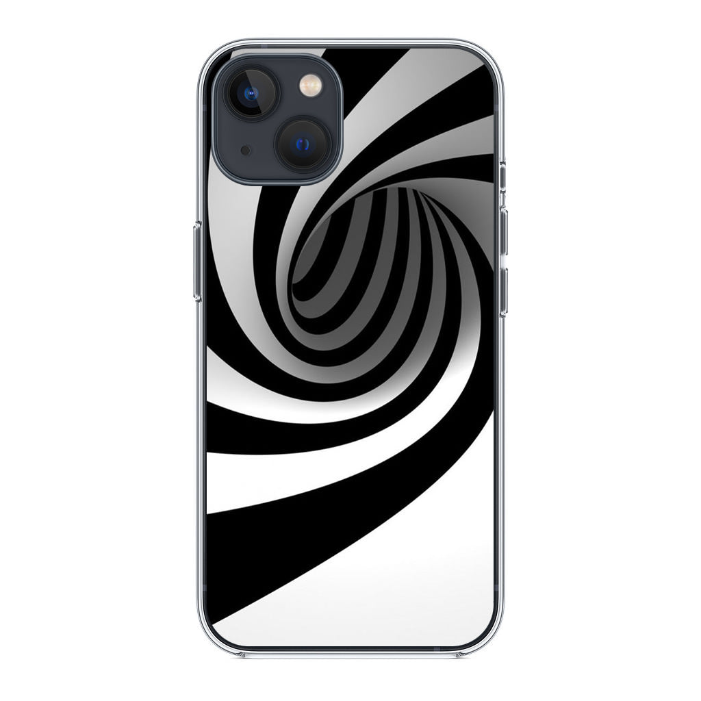 Black and White Twist iPhone 13 / 13 mini Case