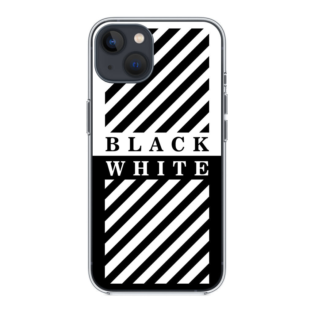 Black White Stripes iPhone 13 / 13 mini Case