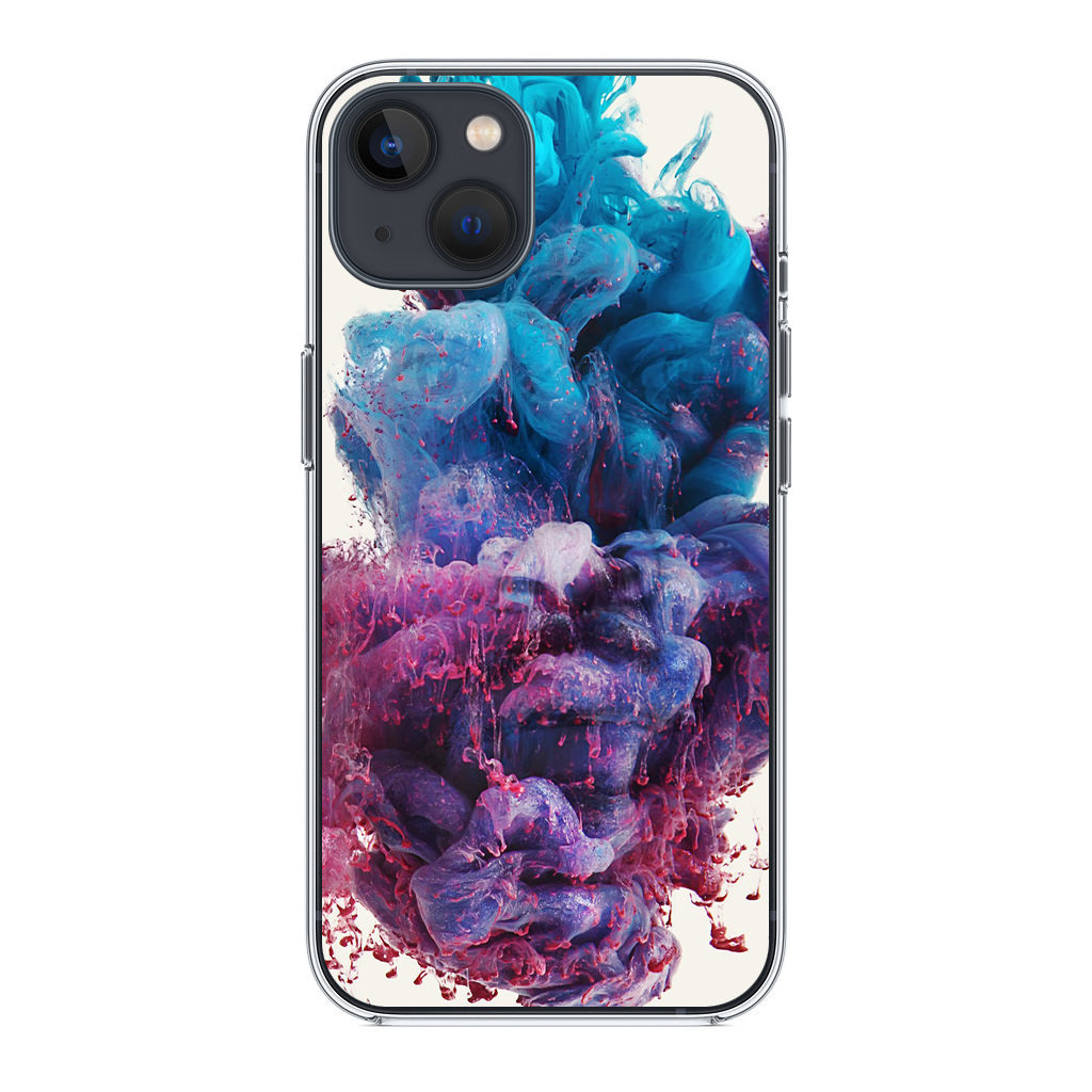 Colorful Dust Art on White iPhone 13 / 13 mini Case