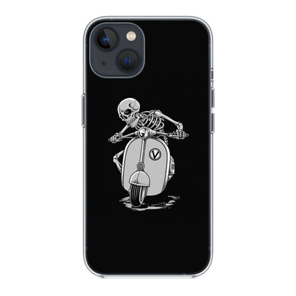 Skeleton Rides Scooter iPhone 13 / 13 mini Case