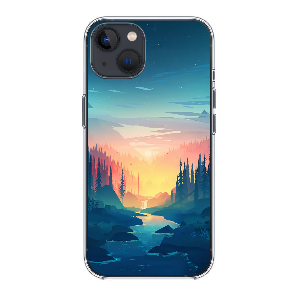 Sunset at The River iPhone 13 / 13 mini Case