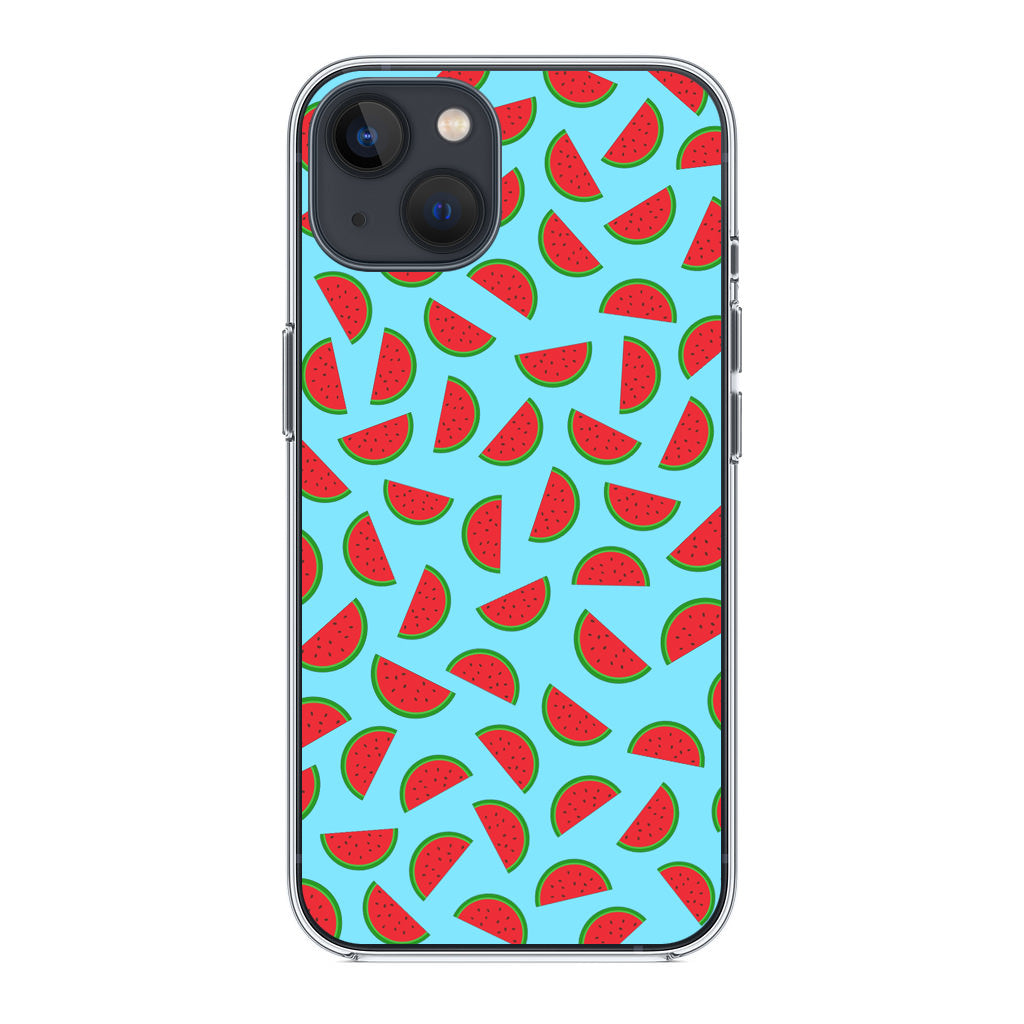 Watermelon Fruit Pattern Blue iPhone 13 / 13 mini Case