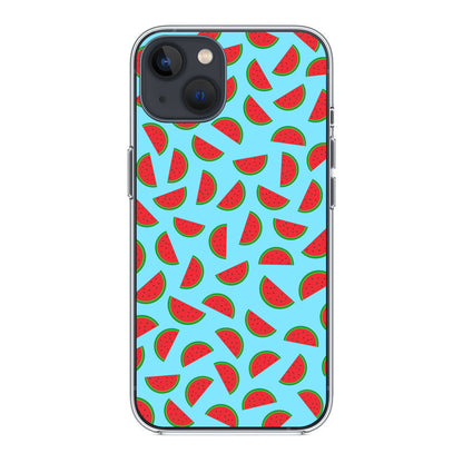 Watermelon Fruit Pattern Blue iPhone 13 / 13 mini Case