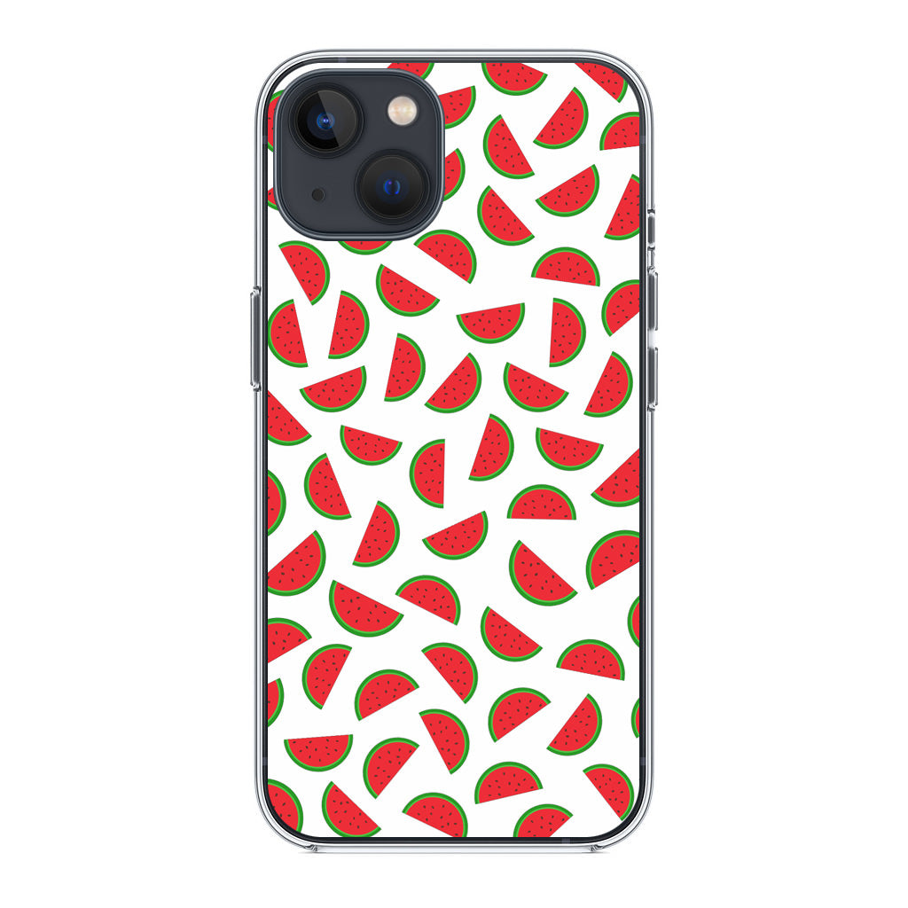 Watermelon Fruit Pattern White iPhone 13 / 13 mini Case