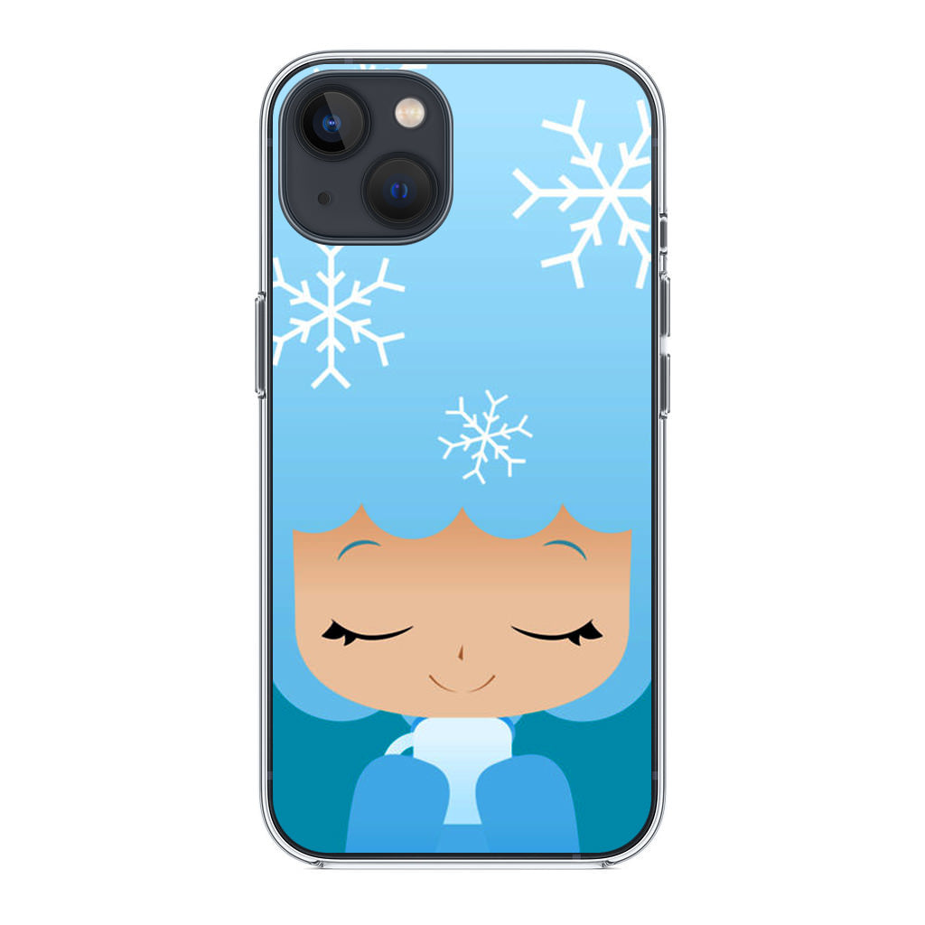 Winter Afro Girl iPhone 13 / 13 mini Case