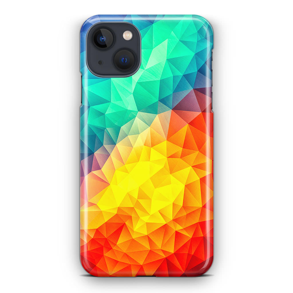 Abstract Multicolor Cubism Painting iPhone 13 / 13 mini Case