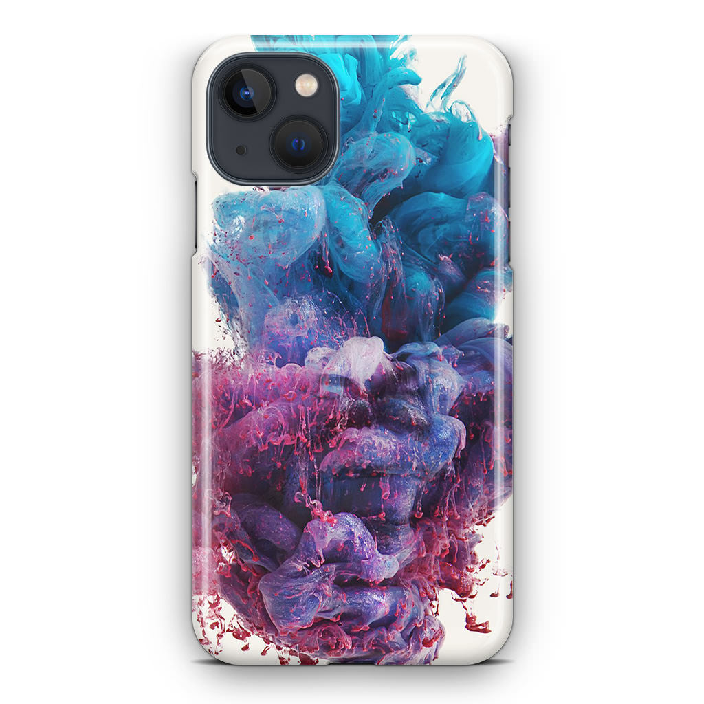 Colorful Dust Art on White iPhone 13 / 13 mini Case