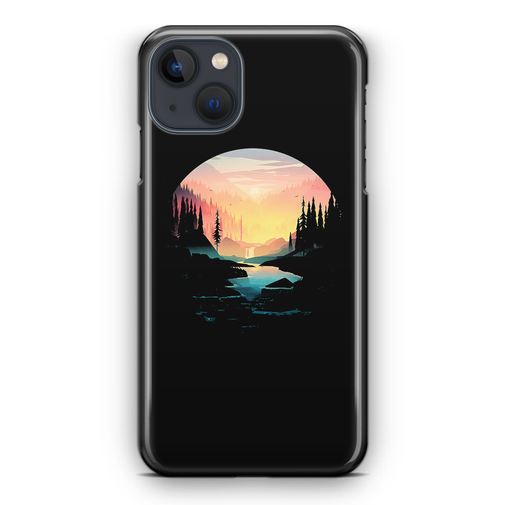 River Path at Dusk iPhone 13 / 13 mini Case