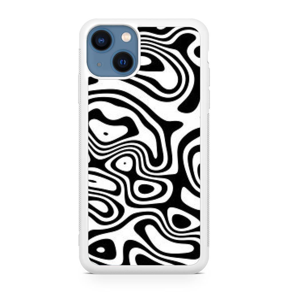 Abstract Black and White Background iPhone 13 / 13 mini Case