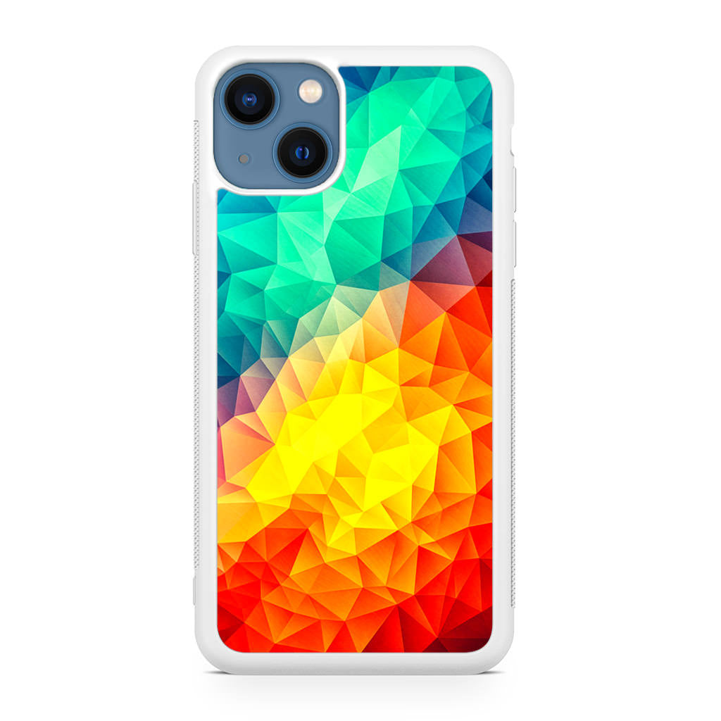 Abstract Multicolor Cubism Painting iPhone 13 / 13 mini Case