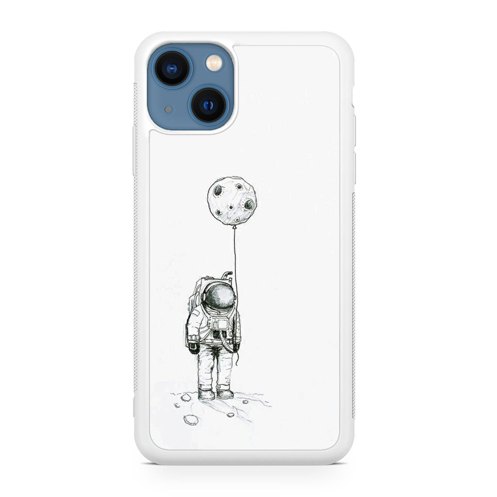 Astronaut Moon Balloon iPhone 13 / 13 mini Case