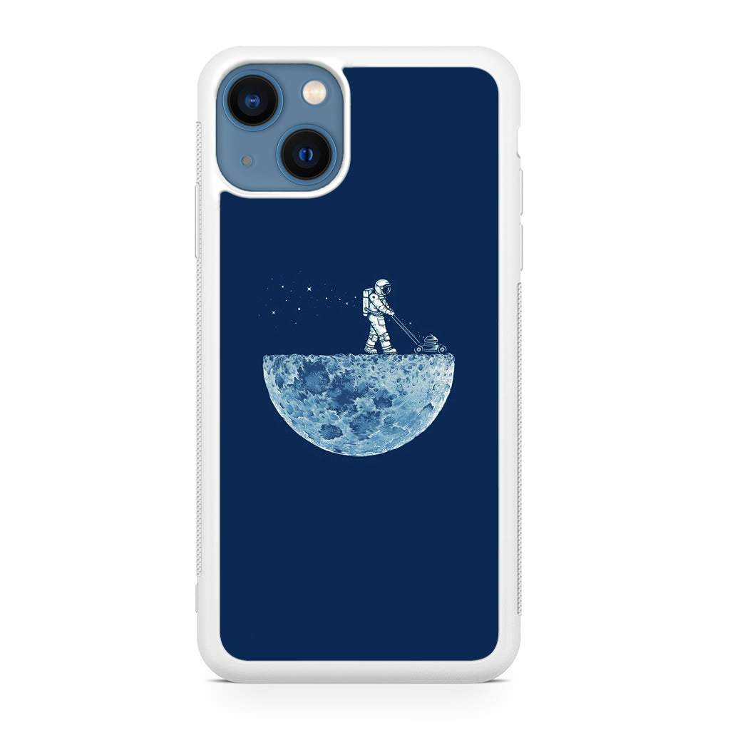 Astronaut Mowing The Moon iPhone 13 / 13 mini Case
