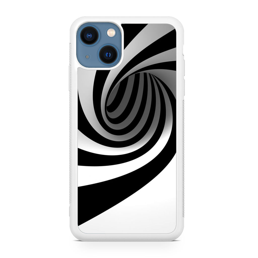 Black and White Twist iPhone 13 / 13 mini Case