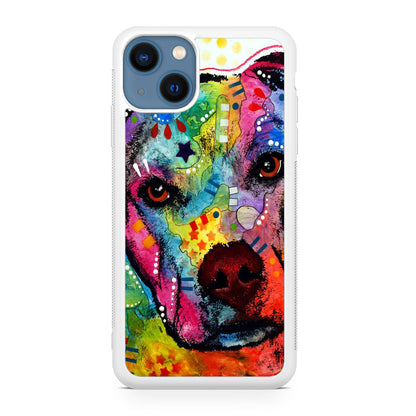 Pitbull Love Painting iPhone 13 / 13 mini Case