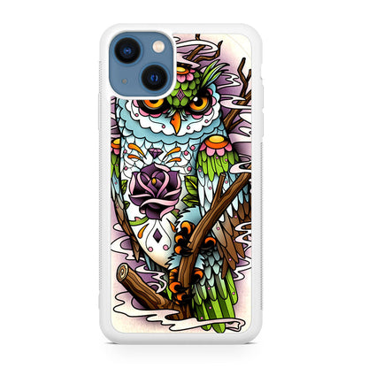 Sugar Skull Owl Tattoo iPhone 13 / 13 mini Case