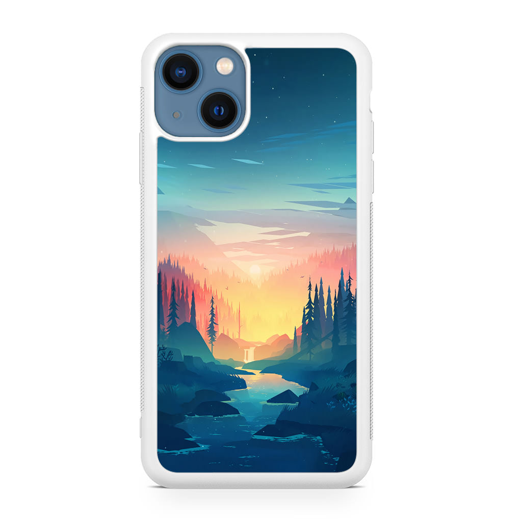 Sunset at The River iPhone 13 / 13 mini Case