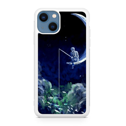 Tardis Walking To The Moon iPhone 13 / 13 mini Case