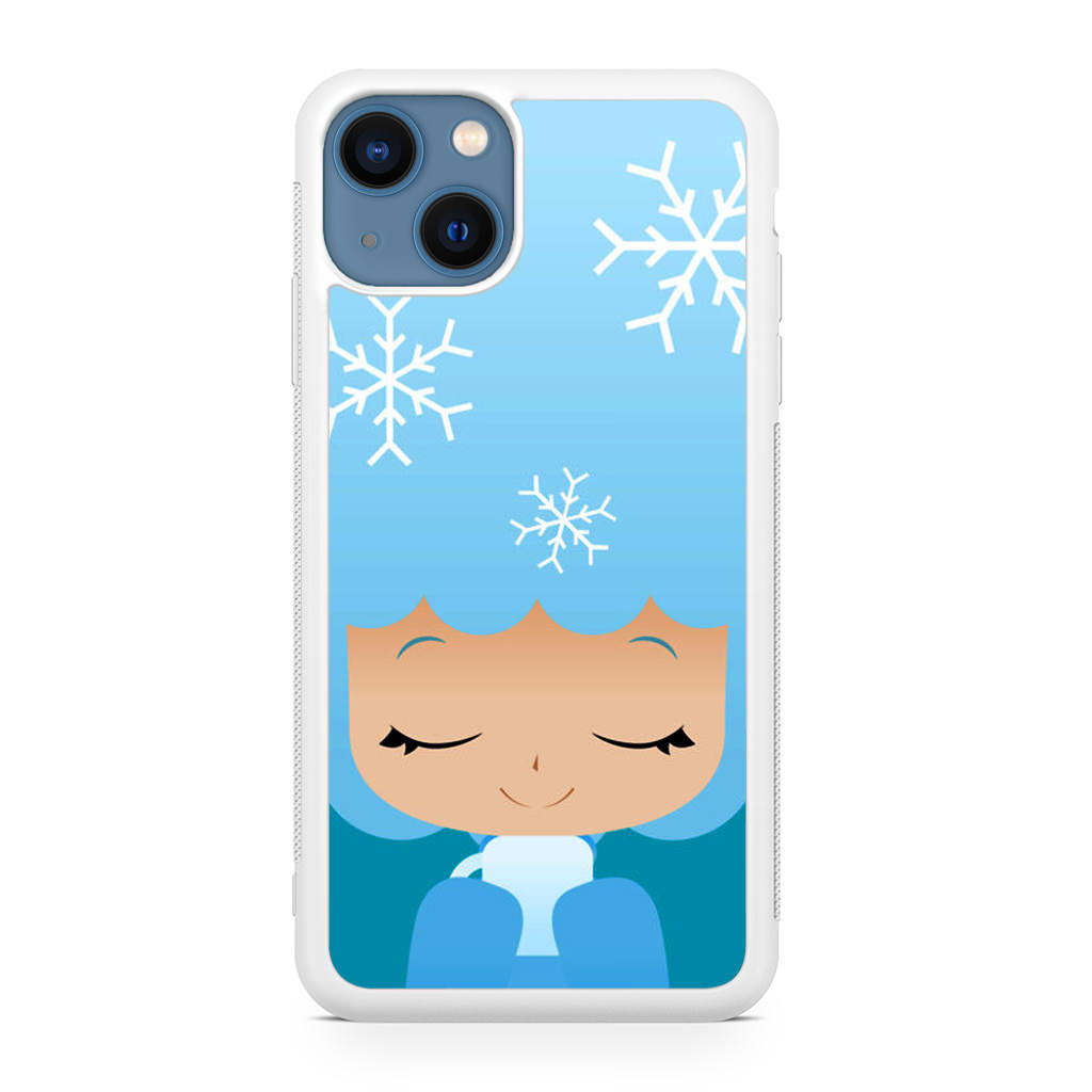 Winter Afro Girl iPhone 13 / 13 mini Case